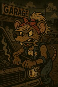 rage working with her rough hands