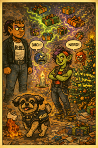 rebel at her tipping point on Christmas 