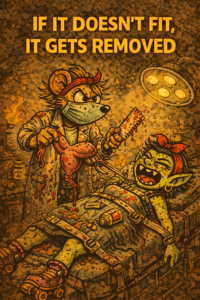 if it doesn't fit, it has to be removed