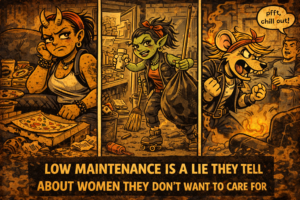 low maintenance is a lie 