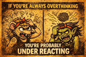 if you're always overthinking 