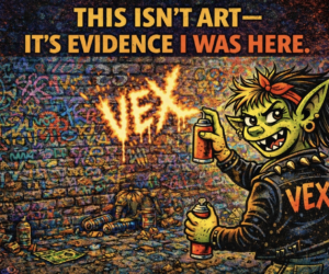 this isn't art it is proof I was here. 